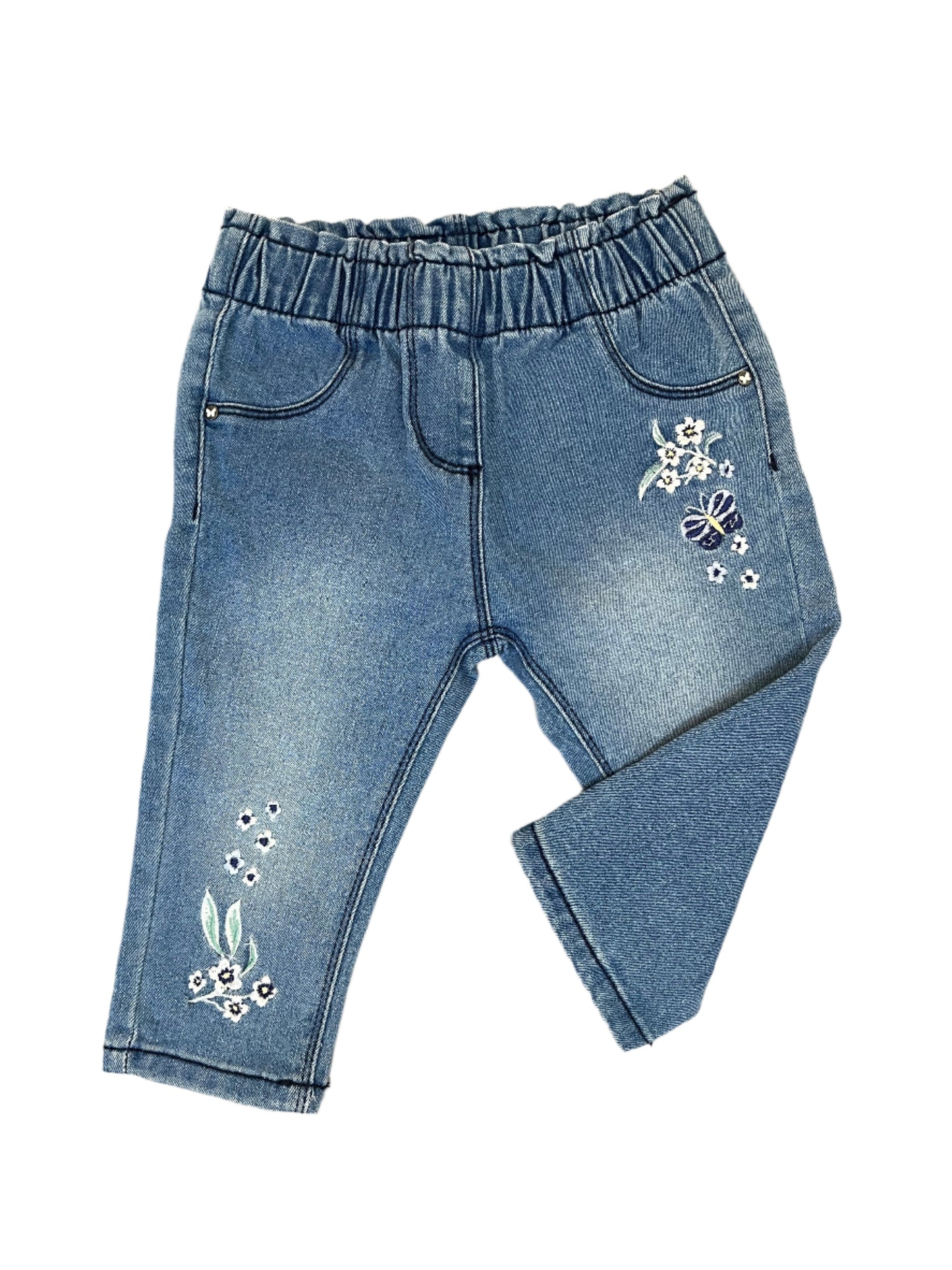 6-12M Embroidery Jeans - Woolworths
