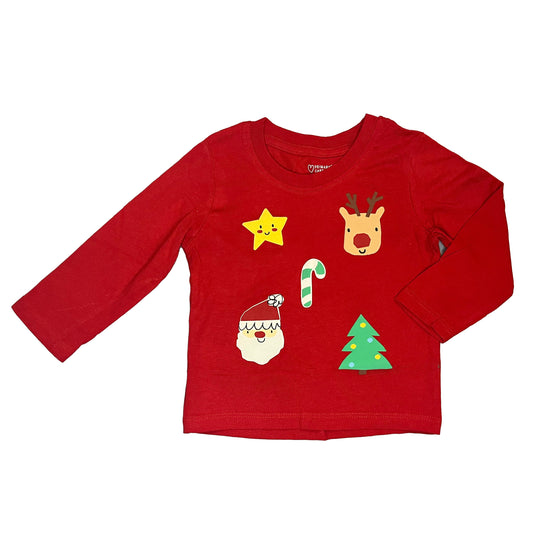 9-12M Christmas long sleeve tee - Primark