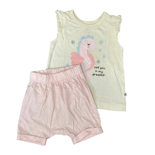 6-12M Sea you in my dreams pajama set - Woolworths