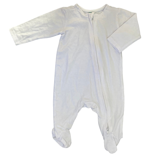 Newborn Two-way zip white sleepsuit - Ackermans Baby