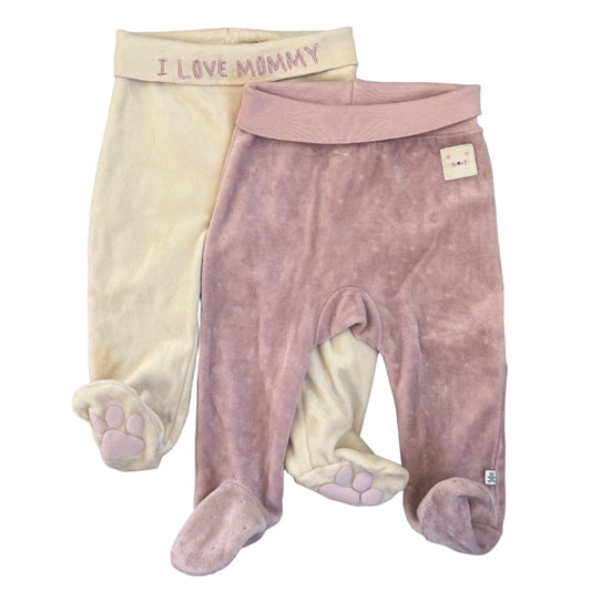 1-3M Beige and pink leggings set - Woolworths