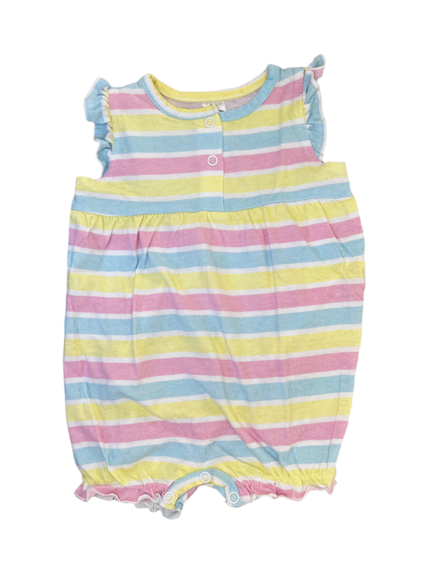 0-3M Striped romper - Jet
