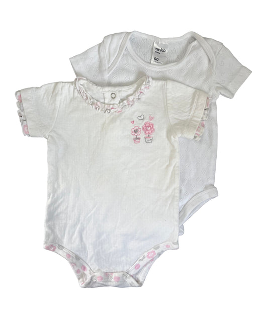 3-6M Vests - Woolworths & Anko Baby
