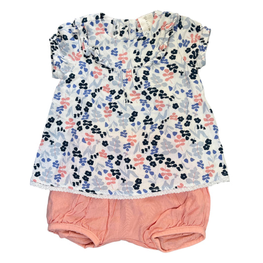 0-3M Floral Tee and bloomer set - Clicks