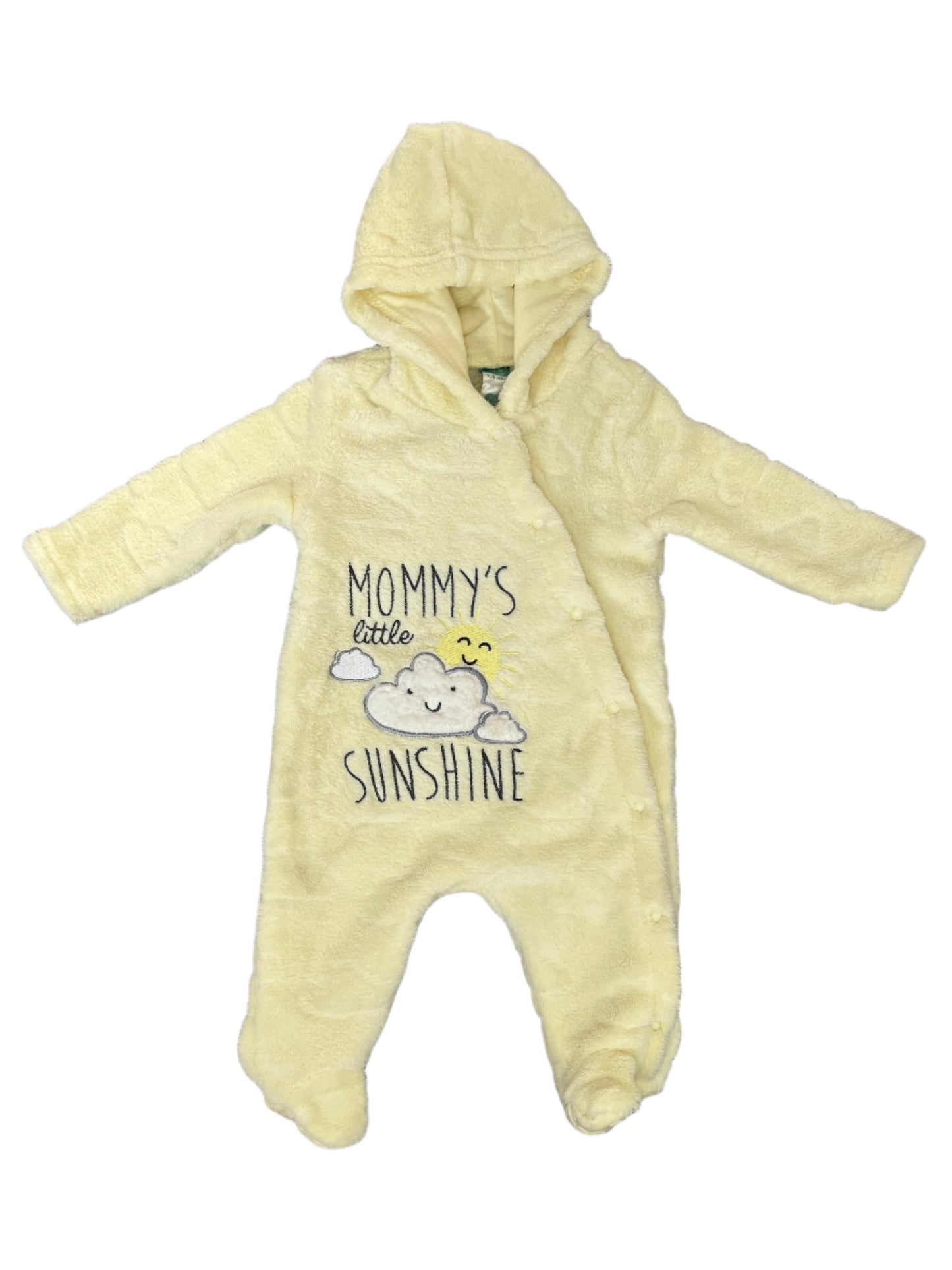 Newborn Mommy's little sunshine hooded babygrow - Ackermans Baby